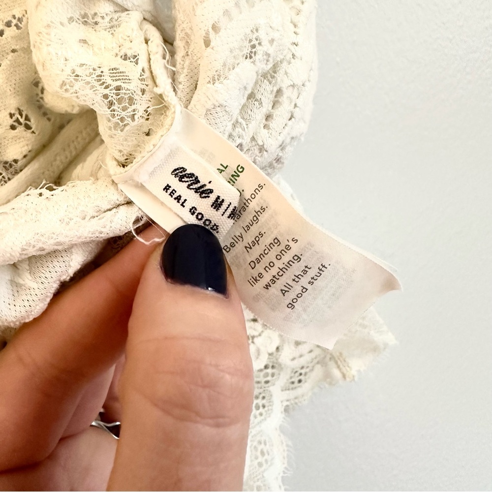 Aerie Cream Lace Cami - Picture 3 of 5